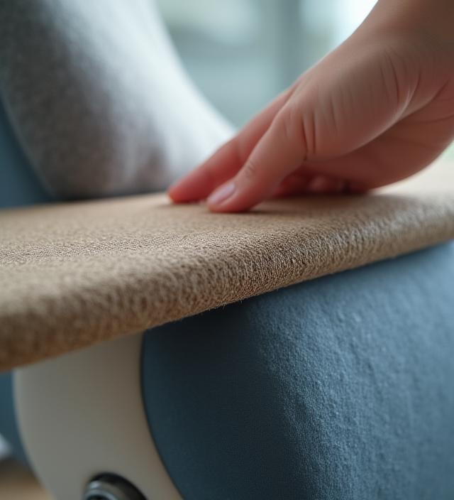 ZenForm Innovationsの製品に使われている、細部にわたる職人技と厳選された自然素材のクローズアップ写真。